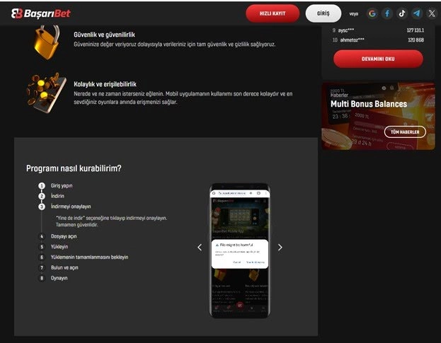 Bilinmeyen kaynaklardan yüklemeyi kabul edin ve prosedürü tamamlayın_BasariBet 
